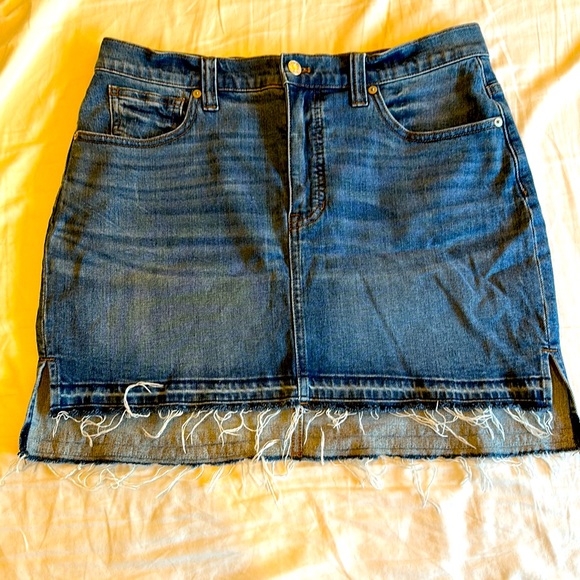 Madewell Dresses & Skirts - Madewell Blue Denim Jean Skirt Size 30